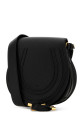 Black leather Marcie crossbody bag CHLOE (CHC24AS679I31)