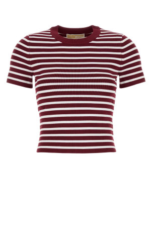 Embroidered stretch viscose blend t-shirt MICHAEL BY MICHAEL KORS (MT56193HUY)