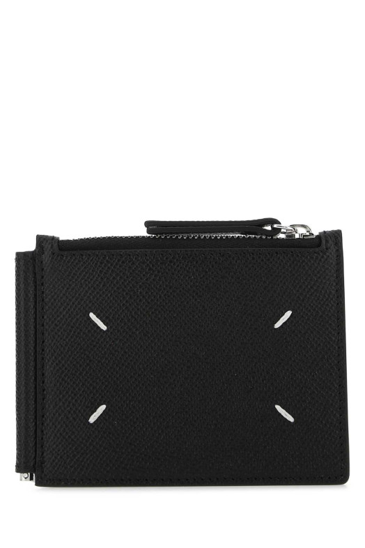 Black leather card holder MAISON MARGIELA (SA1UI0018P4745)