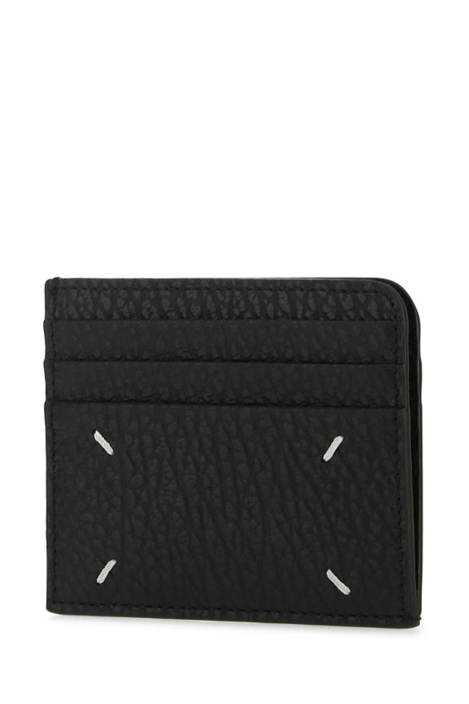 Black lather card holder MAISON MARGIELA (SA3VX0007P4455)