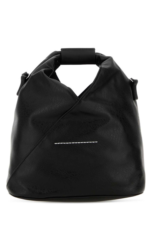 Black synthetic leather Japanese handbag MM6 MAISON MARGIELA (SB6WD0026P8396)