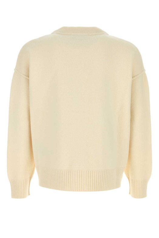 Ivory wool cardigan AMI (UKC367018)