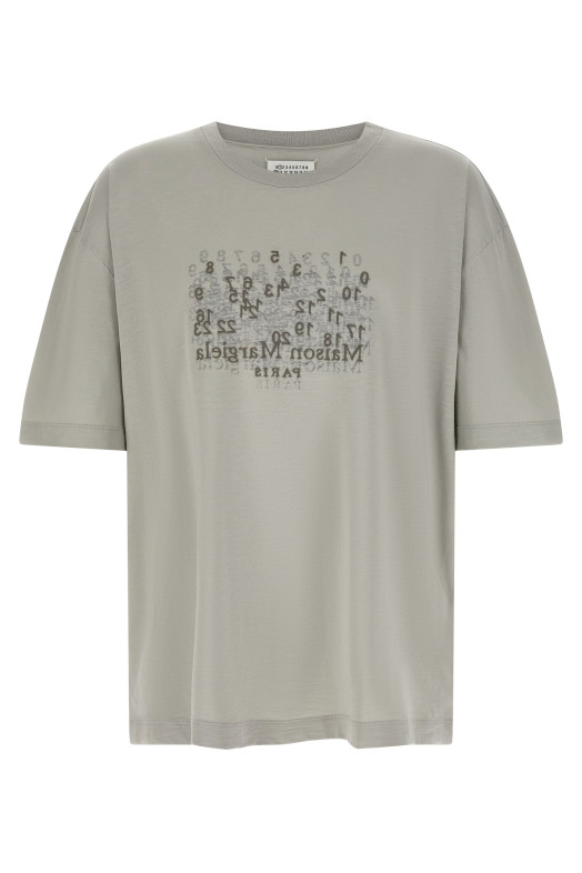'Numerical' T-shirt Gray