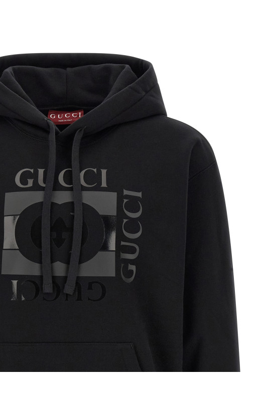 'Gucci Incrocio GG' hoodie Black