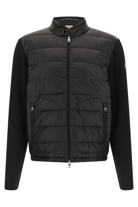 Padded cardigan Black