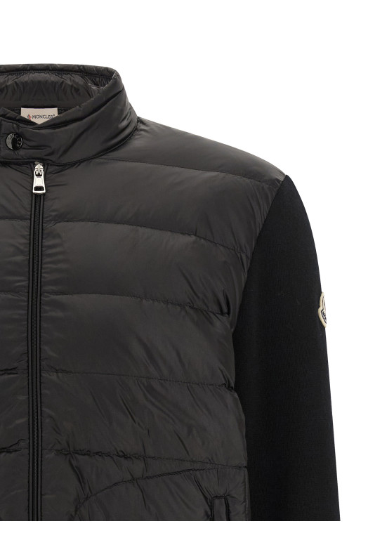 Padded cardigan Black