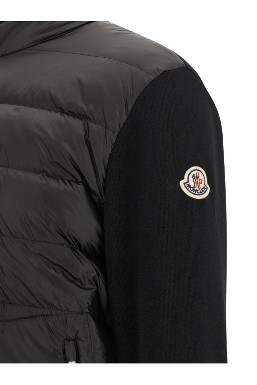 Padded cardigan Black