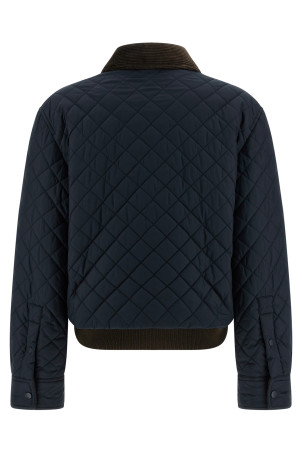 Diamond quilted jacket   Blue