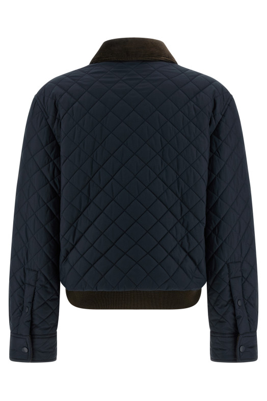 Diamond quilted jacket   Blue