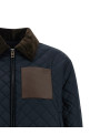 Diamond quilted jacket   Blue