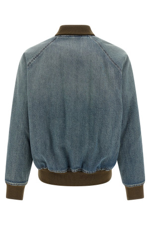 Denim bomber jacket Blue