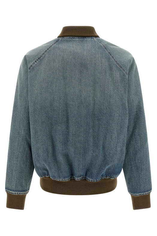 Denim bomber jacket Blue