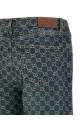 GG jacquard jeans Blue
