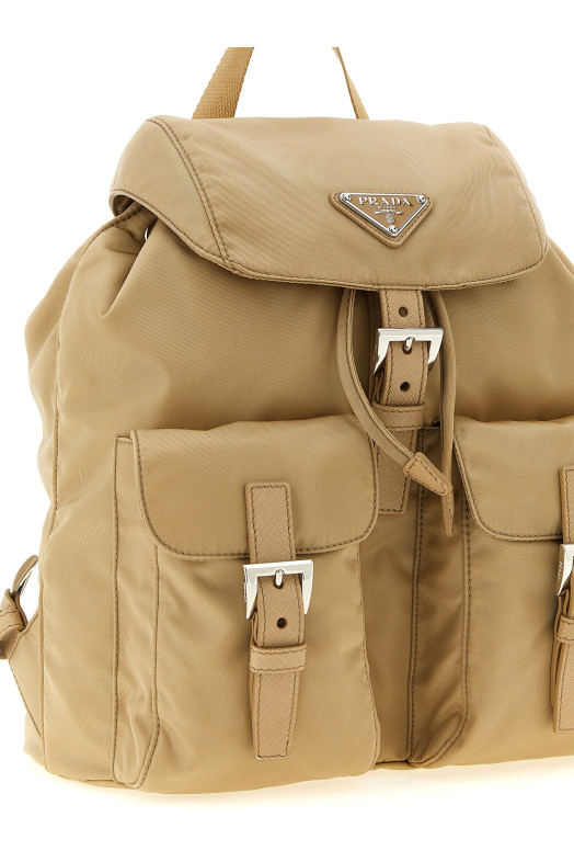 Re-Nylon Small Backpack Brown