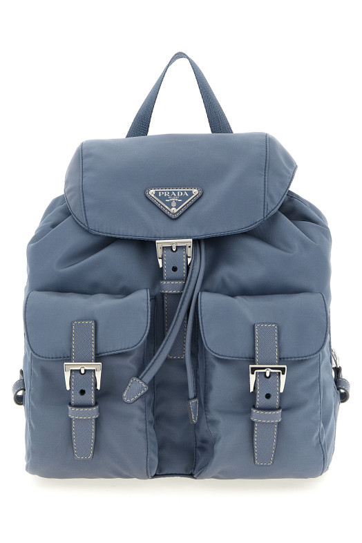 Re-Nylon small backpack BLUE