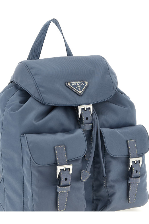Re-Nylon small backpack BLUE