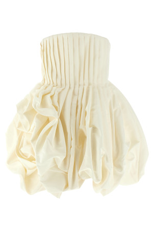 Pink skirt dress White