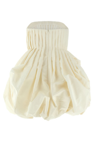 Pink skirt dress White