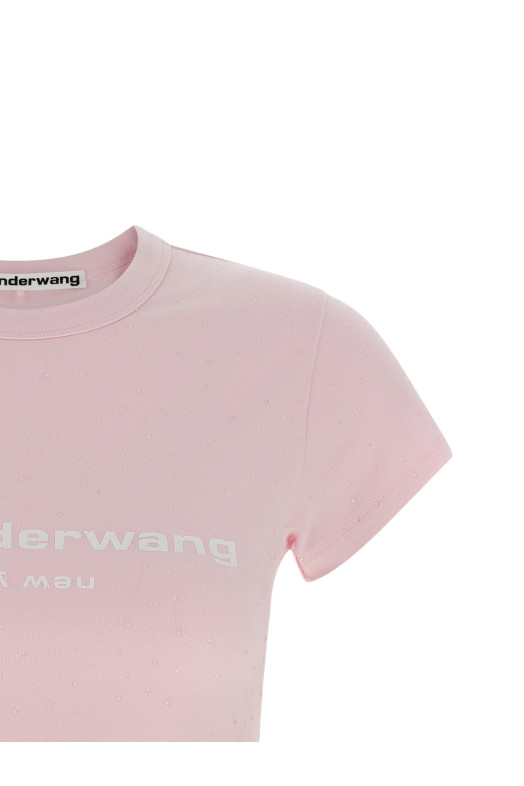 'Logo Baby Tee' T-shirt Pink