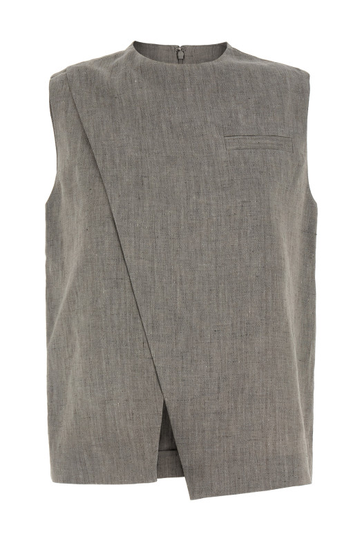 'Della' top Gray
