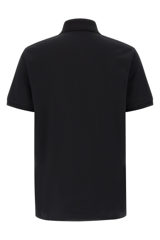 'Morsetto' embroidery polo shirt Black