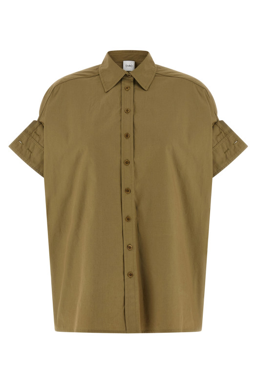 Adjustable sleeve turn-up shirt Green