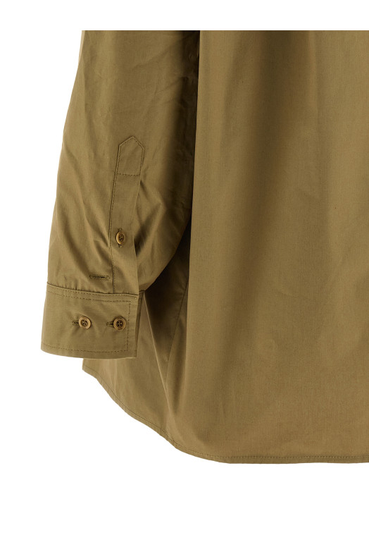 Adjustable sleeve turn-up shirt Green