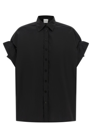 Adjustable sleeve turn-up shirt Black