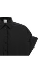 Adjustable sleeve turn-up shirt Black