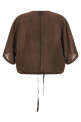 Cropped blouse Brown