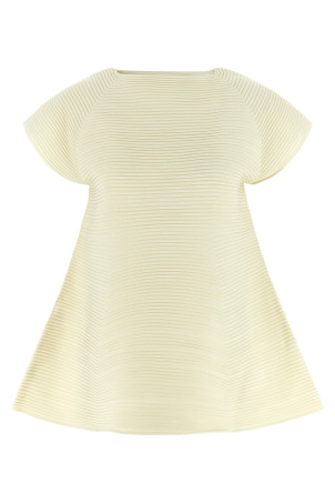 'Corrugated Knit' dress Yellow