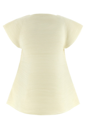 'Corrugated Knit' dress Yellow