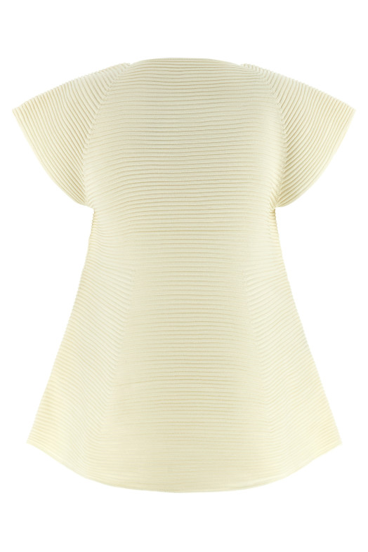 'Corrugated Knit' dress Yellow