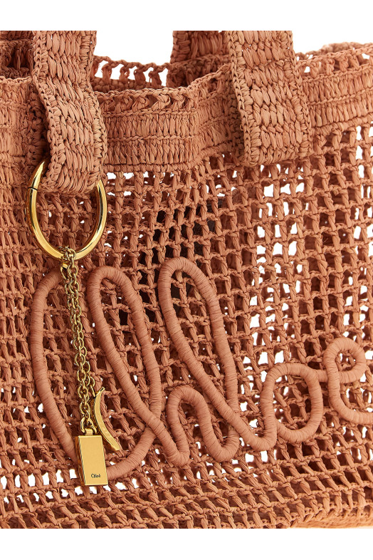 'East-West Summer Banana' shopping bag Pink