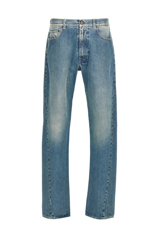 Washed denim jeans Blue