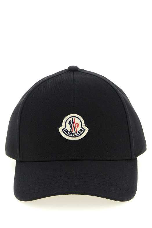 Logo patch cap Black
