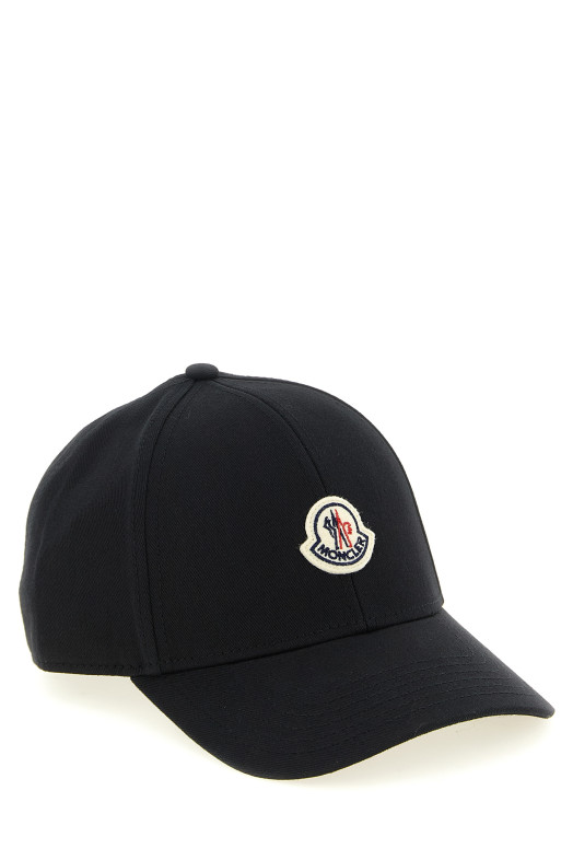 Logo patch cap Black