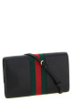 'Gucci Horsebit Web' wallet on chain Black