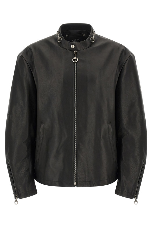 'Horsebit' jacket Black