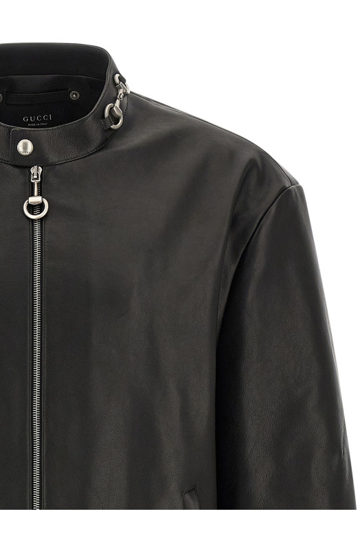 'Horsebit' jacket Black