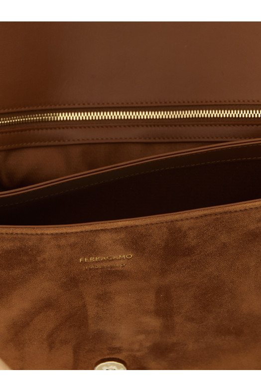 'Th L' shoulder bag Brown