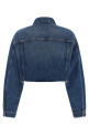 Cropped denim jacket Blue