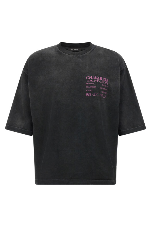 'Willy Tattoo - Buffalo Tee' T-shirt Black