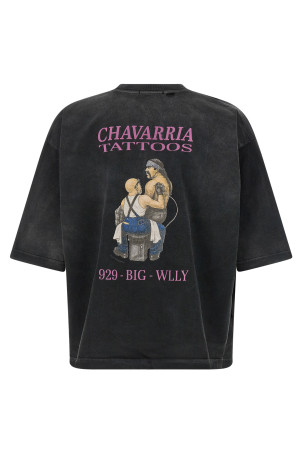 'Willy Tattoo - Buffalo Tee' T-shirt Black