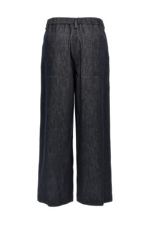 'A-line Pleated' pants Blue