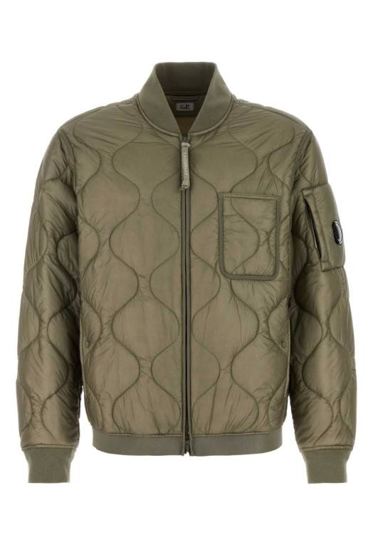 Sage green nylon padded jacket C.P. COMPANY (19CMOW048A110158A)