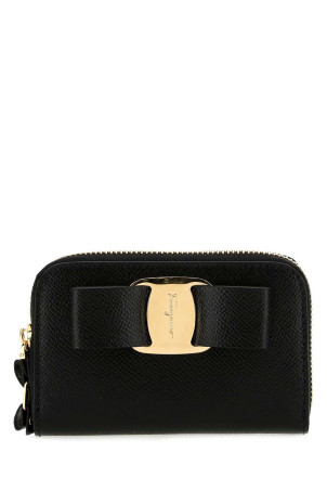 Black leather wallet Black SALVATORE FERRAGAMO (22D288725290)