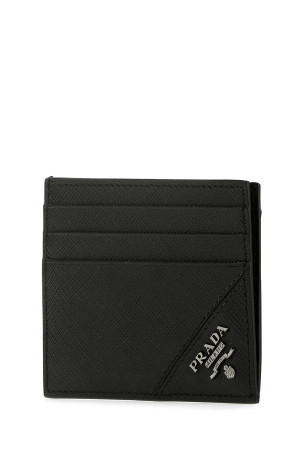 Black leather card holder Black PRADA (2MC223QME)