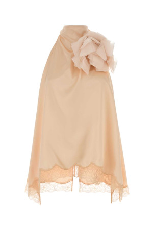 Peach satin top orange MAGDA BUTRYM (348426)