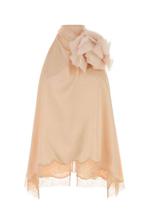 Peach satin top orange MAGDA BUTRYM (348426)